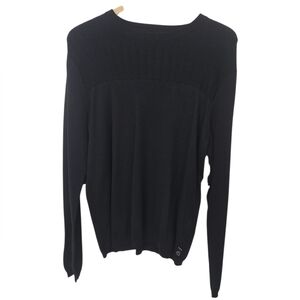 Armani Collezioni Black Crewneck Sweater Size Small